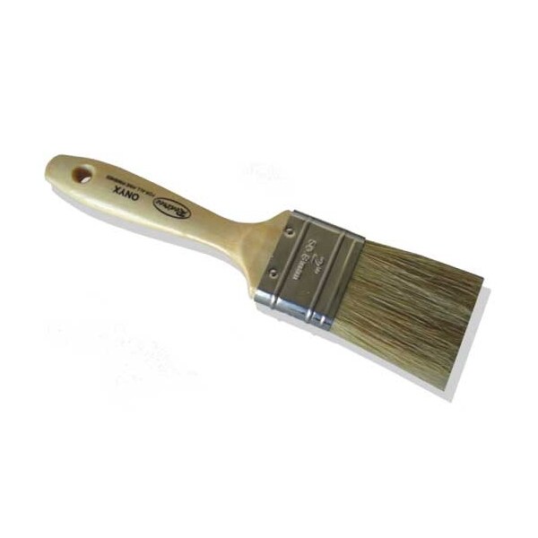 Gordon Brush 1" Chisel Edge Hog Hair Bristle, Paint Brush, Wood Handle, 12 PK R12013 - main